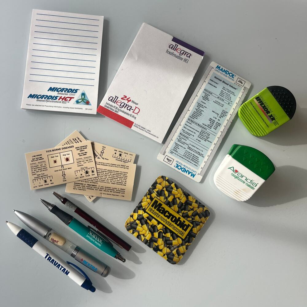 Vintage Pharmaceutical Advertising Pen Promotional Office Supply Lot Allegra